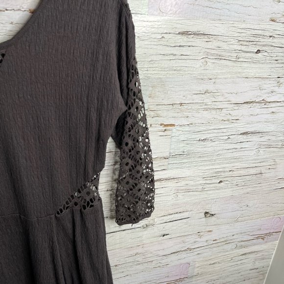 Free People Black Lace Midi Dress - Picture 5 of 10